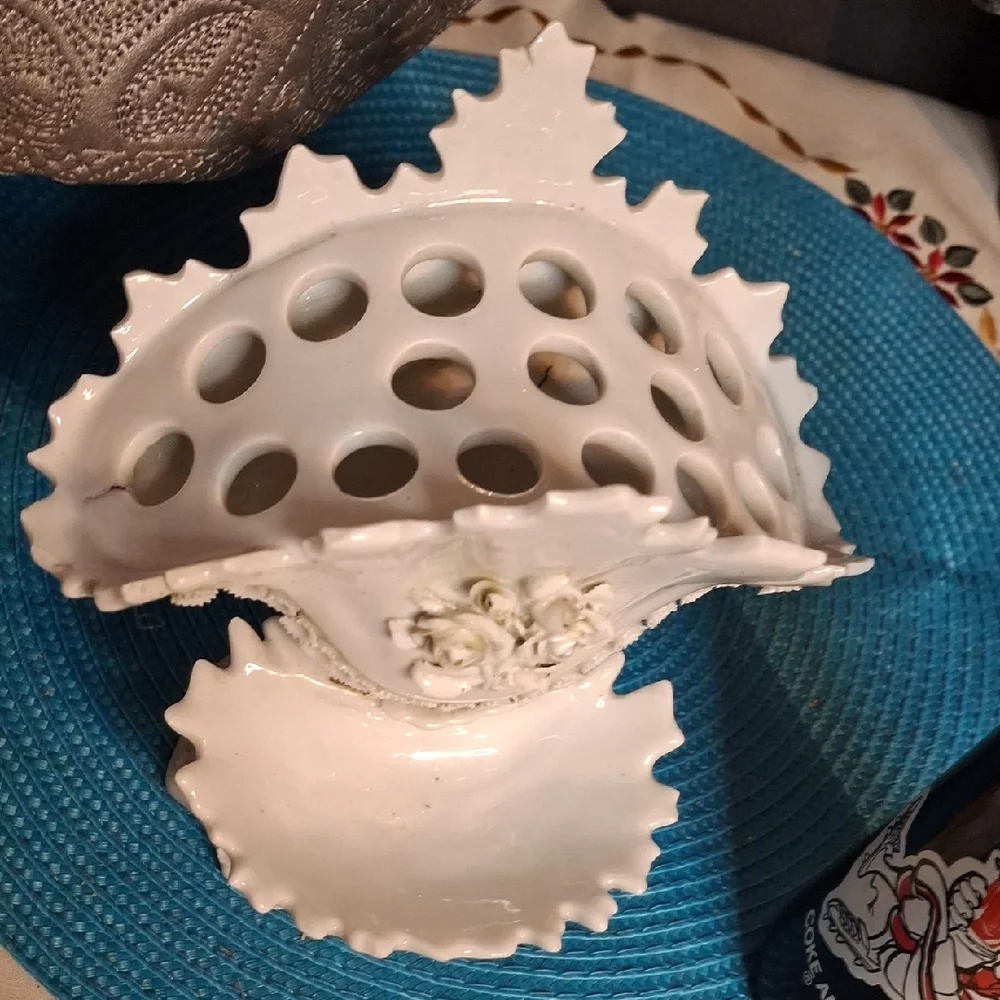 White Ceramic Floral Dish Set